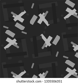 Halftone monochrome texture background. Abstract vintage black and white vector illustration Texture