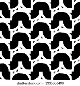 Halftone monochrome texture background. Abstract vintage black and white vector illustration Texture