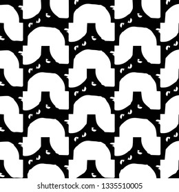 Halftone monochrome texture background. Abstract vintage black and white vector illustration Texture