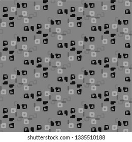 Halftone monochrome texture background. Abstract vintage black and white vector illustration Texture