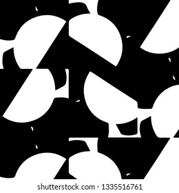 Halftone monochrome texture background. Abstract vintage black and white vector illustration Texture