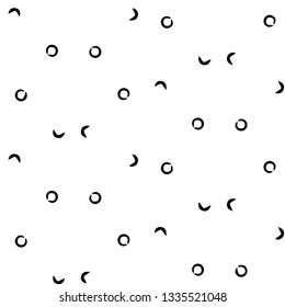 Halftone monochrome texture background. Abstract vintage black and white vector illustration Texture
