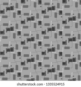 Halftone monochrome texture background. Abstract vintage black and white vector illustration Texture