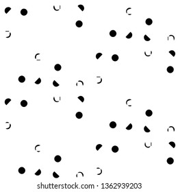 Halftone monochrome texture background. Abstract vintage black and white vector illustration Texture