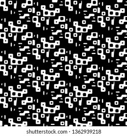 Halftone monochrome texture background. Abstract vintage black and white vector illustration Texture
