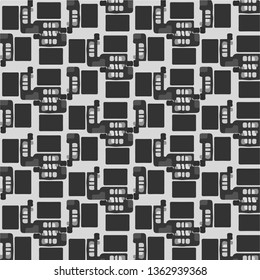 Halftone monochrome texture background. Abstract vintage black and white vector illustration Texture