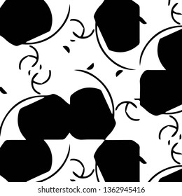 Halftone monochrome texture background. Abstract vintage black and white vector illustration Texture