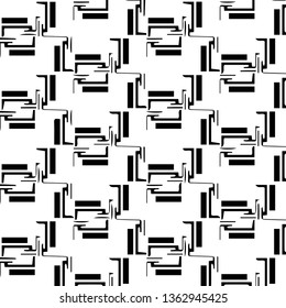 Halftone monochrome texture background. Abstract vintage black and white vector illustration Texture