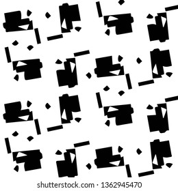 Halftone monochrome texture background. Abstract vintage black and white vector illustration Texture