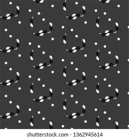 Halftone monochrome texture background. Abstract vintage black and white vector illustration Texture