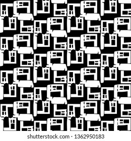 Halftone monochrome texture background. Abstract vintage black and white vector illustration Texture