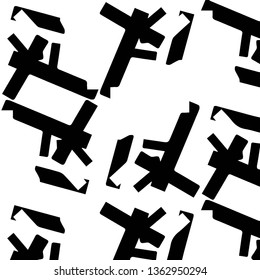 Halftone monochrome texture background. Abstract vintage black and white vector illustration Texture