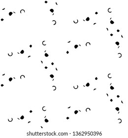 Halftone monochrome texture background. Abstract vintage black and white vector illustration Texture