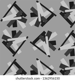 Halftone monochrome texture background. Abstract vintage black and white vector illustration Texture