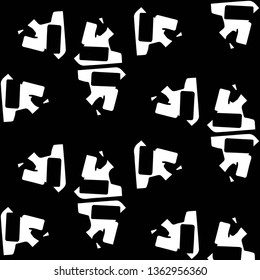 Halftone monochrome texture background. Abstract vintage black and white vector illustration Texture