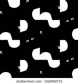 Halftone monochrome texture background. Abstract vintage black and white vector illustration Texture