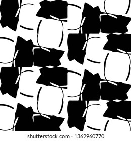 Halftone monochrome texture background. Abstract vintage black and white vector illustration Texture