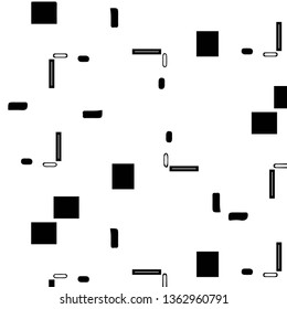 Halftone monochrome texture background. Abstract vintage black and white vector illustration Texture