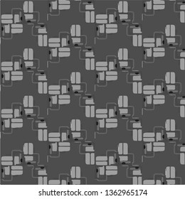 Halftone monochrome texture background. Abstract vintage black and white vector illustration Texture