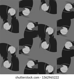 Halftone monochrome texture background. Abstract vintage black and white vector illustration Texture