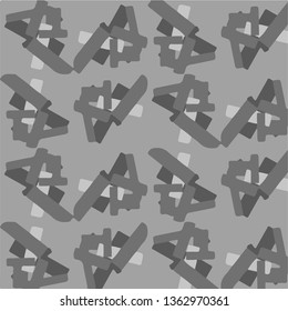 Halftone monochrome texture background. Abstract vintage black and white vector illustration Texture