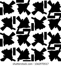 Halftone monochrome texture background. Abstract vintage black and white vector illustration Texture