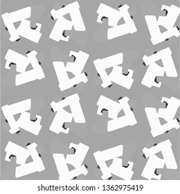 Halftone monochrome texture background. Abstract vintage black and white vector illustration Texture