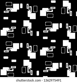 Halftone monochrome texture background. Abstract vintage black and white vector illustration Texture