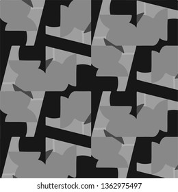 Halftone monochrome texture background. Abstract vintage black and white vector illustration Texture