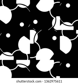 Halftone monochrome texture background. Abstract vintage black and white vector illustration Texture