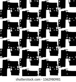 Halftone monochrome texture background. Abstract vintage black and white vector illustration Texture