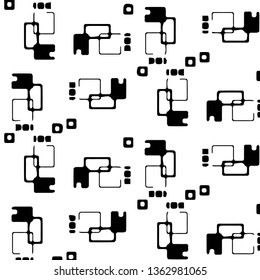 Halftone monochrome texture background. Abstract vintage black and white vector illustration Texture