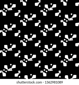 Halftone monochrome texture background. Abstract vintage black and white vector illustration Texture