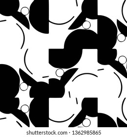 Halftone monochrome texture background. Abstract vintage black and white vector illustration Texture