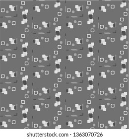 Halftone monochrome texture background. Abstract vintage black and white vector illustration Texture