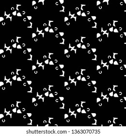 Halftone monochrome texture background. Abstract vintage black and white vector illustration Texture