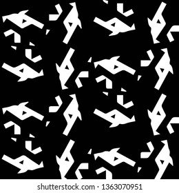 Halftone monochrome texture background. Abstract vintage black and white vector illustration Texture