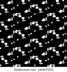 Halftone monochrome texture background. Abstract vintage black and white vector illustration Texture