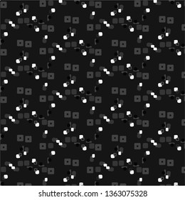 Halftone monochrome texture background. Abstract vintage black and white vector illustration Texture