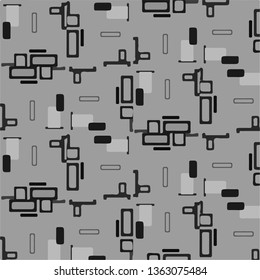 Halftone monochrome texture background. Abstract vintage black and white vector illustration Texture