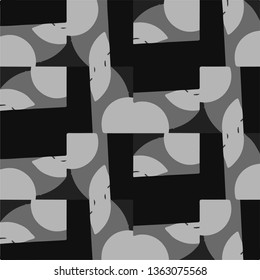 Halftone monochrome texture background. Abstract vintage black and white vector illustration Texture