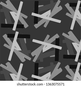 Halftone monochrome texture background. Abstract vintage black and white vector illustration Texture