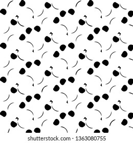 Halftone monochrome texture background. Abstract vintage black and white vector illustration Texture