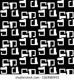 Halftone monochrome texture background. Abstract vintage black and white vector illustration Texture
