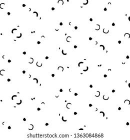 Halftone monochrome texture background. Abstract vintage black and white vector illustration Texture