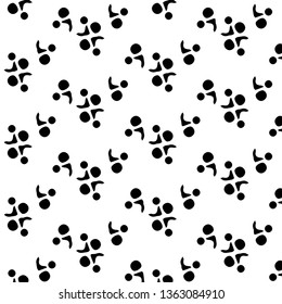 Halftone monochrome texture background. Abstract vintage black and white vector illustration Texture