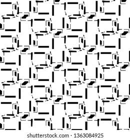 Halftone monochrome texture background. Abstract vintage black and white vector illustration Texture