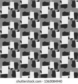 Halftone monochrome texture background. Abstract vintage black and white vector illustration Texture