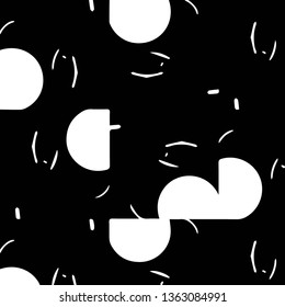 Halftone monochrome texture background. Abstract vintage black and white vector illustration Texture