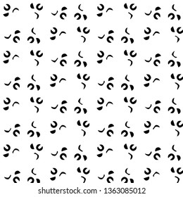 Halftone monochrome texture background. Abstract vintage black and white vector illustration Texture